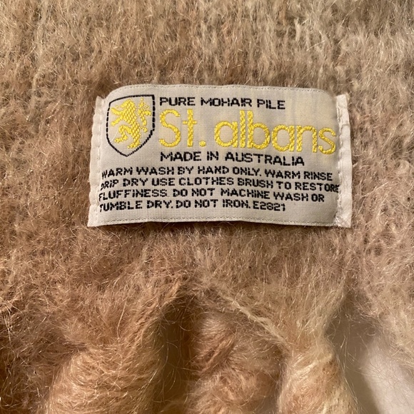 Vintage Mohair Wool Scarf - St Albans Australia - Picture 6 of 6